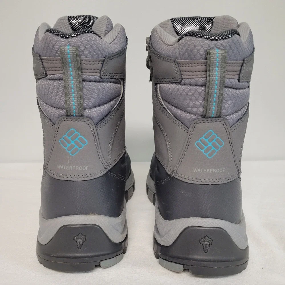 Columbia Bugaboot III Women 8.5 Black Pacific Rim Waterproof Winter Boots BL5980